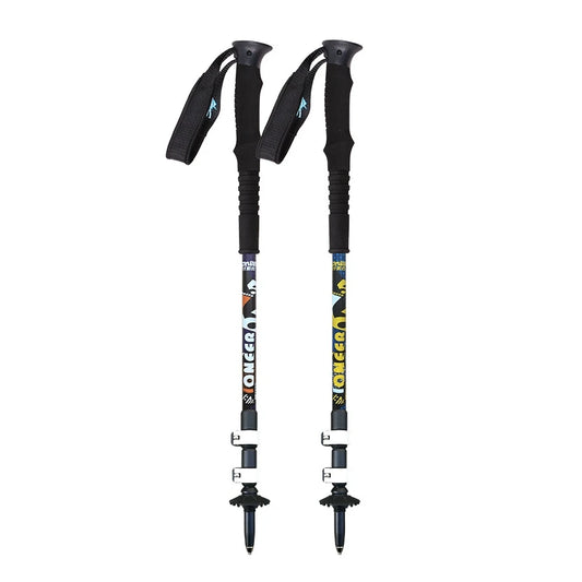 2Pcs/Pair Pioneer Trekk Poles Nordic Walking stick Telescopic Alpenstock Aluminum Alloy Shooting Walking Stick Crutch Senderismo