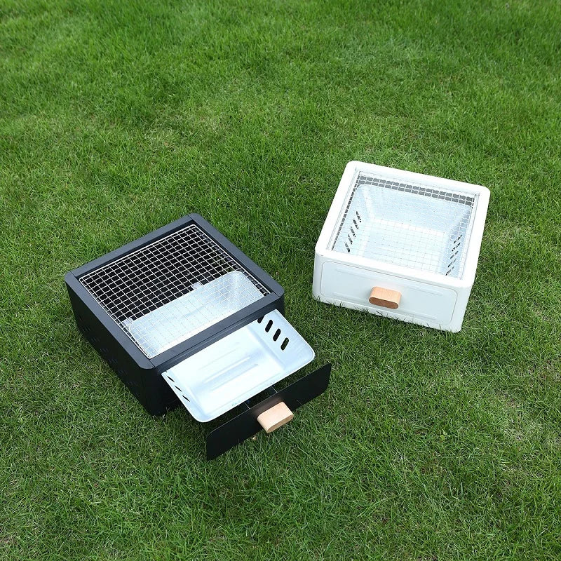 Portable Outdoor Barbecue Stove, Camping Equipment, Charcoal Tea Oven Set Bushcraft Tourism Picnic Cookware Bbq Articles for Use