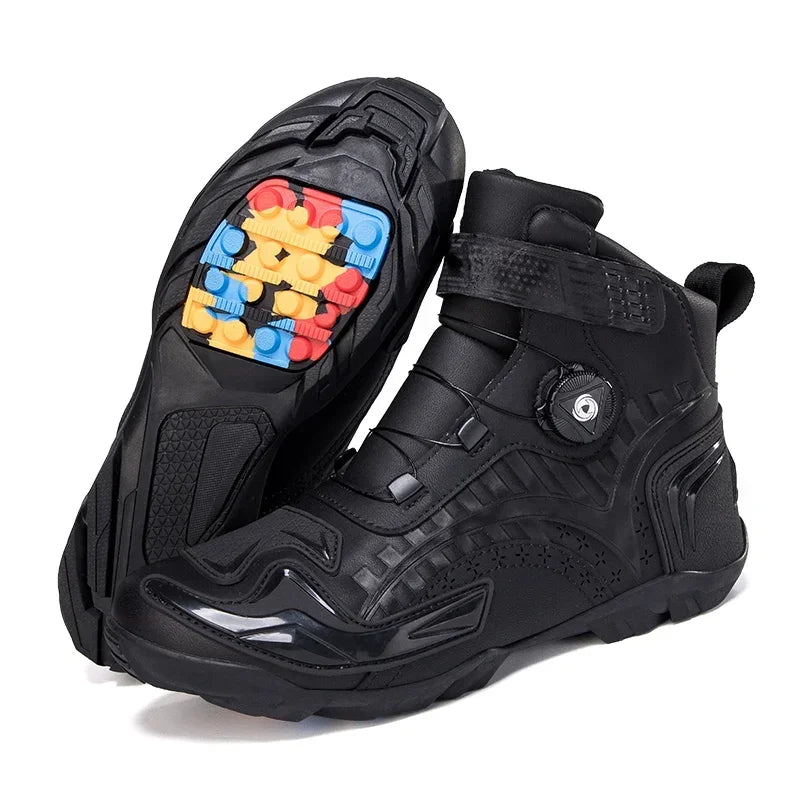 Motorcycle Boots Men's women's Motor Riding Boot Motorbike Chopper Cruiser Touring Motocross Shoe Breathable Motorcycles Shoes