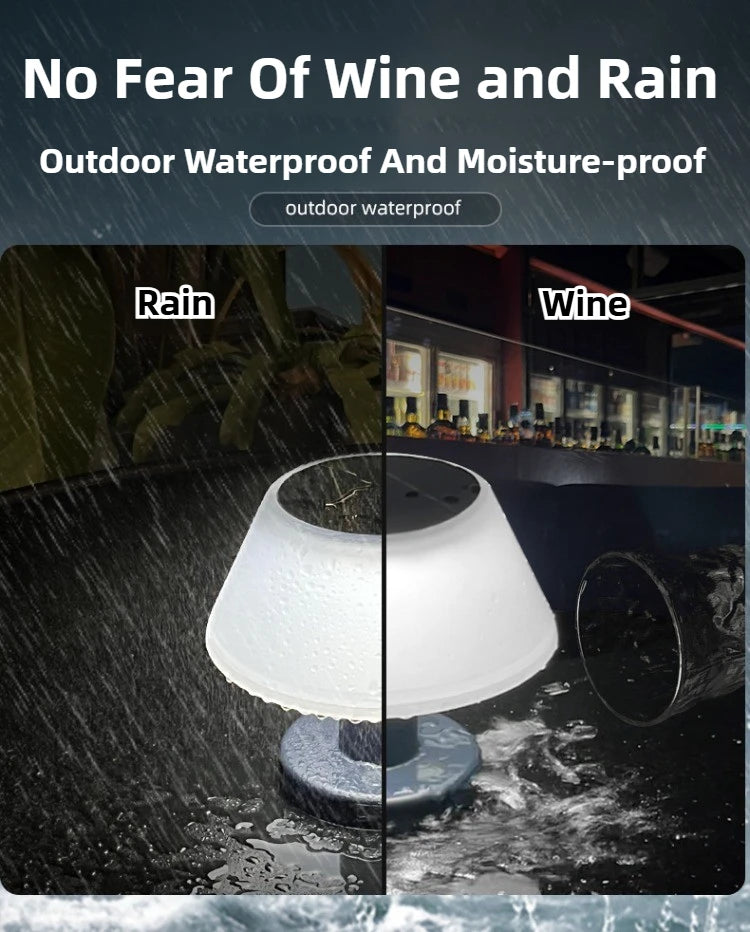 Solar Led Table Lamp Outdoor Modern Home Garden Decoration Solar Charging Cordless Lamp Restaurant For Outdoor Bar Restaurant