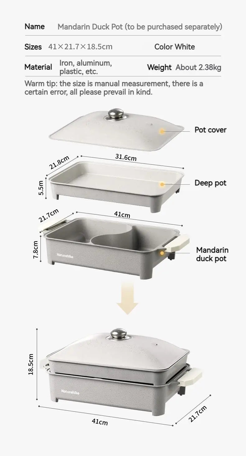 Naturehike Camping Gas Stove Burner 2300W Strong Fire Cooking Furnace Outdoor Picnic Barbecue Fry Grill Boil Pot Pan Portable