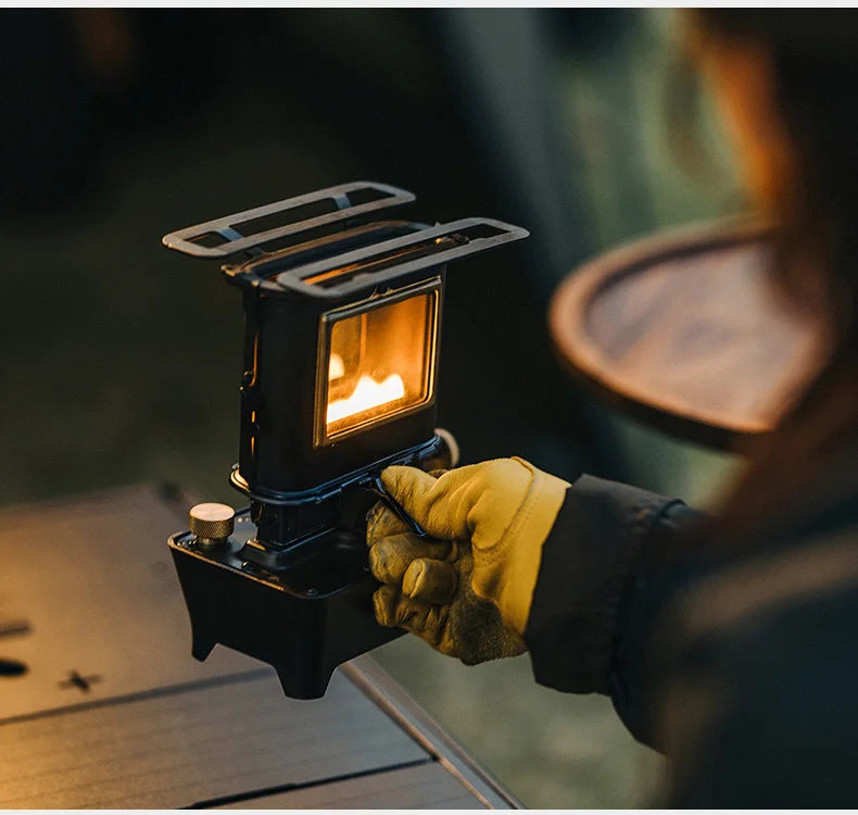 Thous Winds Firedance Oil Lamp Stove Portable Outdoor Retro Camping Lantern Emotion Lights Burner Stove Camping Supplies