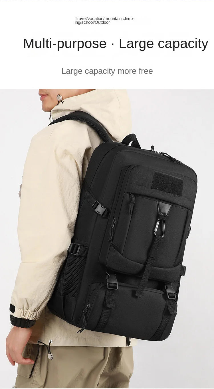 Oulylan Durable Portable Travel Shoulders Pack Versatile Outdoor Practical Climbing Bags Men Lightweight Large Capacity Backpack