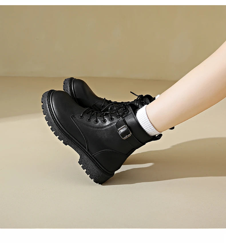Women Boots 2024 Autumn Winter New Fashion Classic Short Boot Handsome Ankle Boot Work Clothes Shoe Botas de mujer black boots