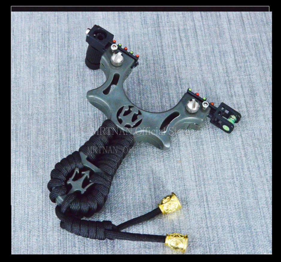 High-power Hunting Laser Resin Slingshot with Rubber Band Outdoor Sports Hunting Shooting Catapult