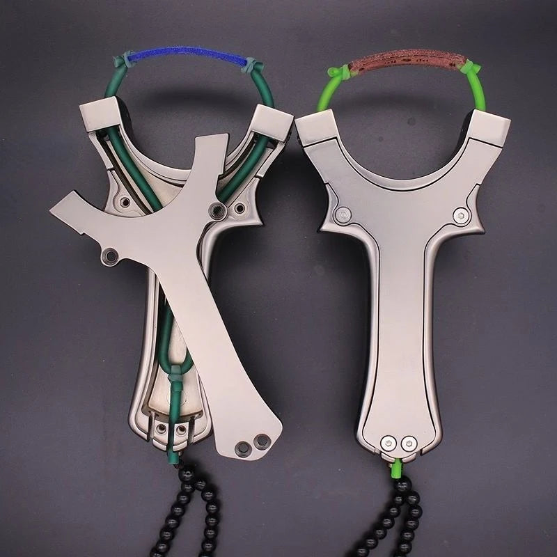 New Powerful Pulley Slingshot Outdoor Precise Fish Shooting Slingshot 7075 Aviation Aluminum Catapult Special For Fishing Darts