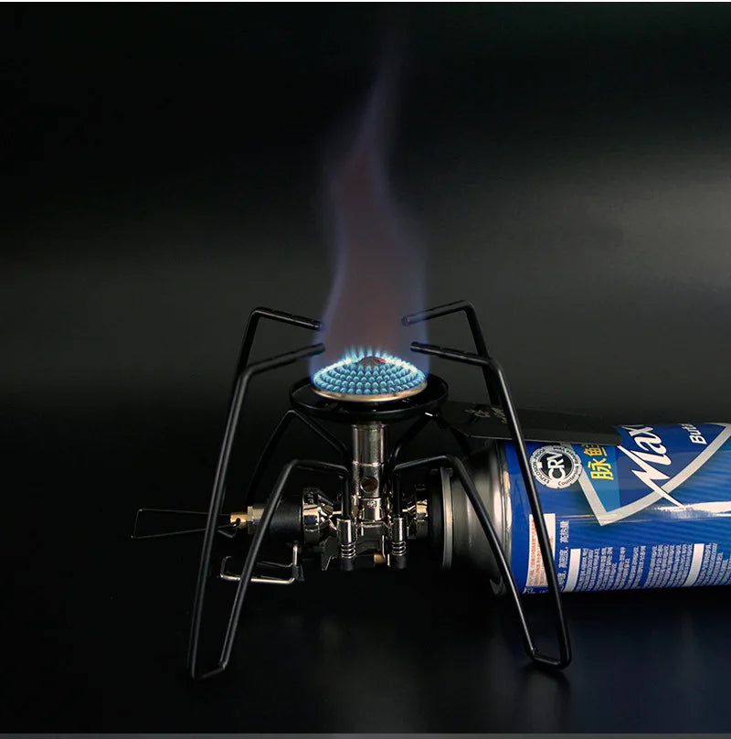 Windproof and Anti-Scald Camping Stove  Outdoor Tourist Burner Parts  Spider Stove  Backpack  Hiking Gas Furnace