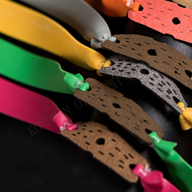 5pcs Hunting Strong Flat Rubber Band Latex Thickened Slingshot 1.0-2.0mm High Elasticity Outdoor Catapult Shooting Accessories