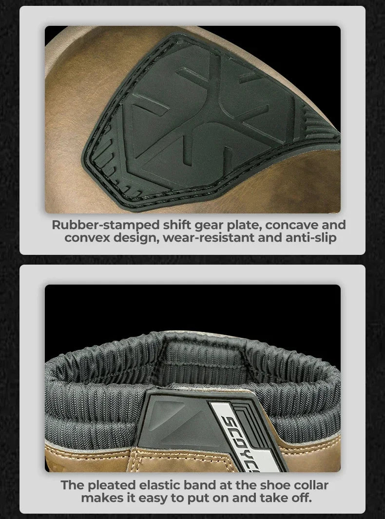 Motorcycle Long Boots Men Waterproof Motocross Riding Cycling Shoes Off-Road Motorbike Anti-drop Breathable Racing Equipment