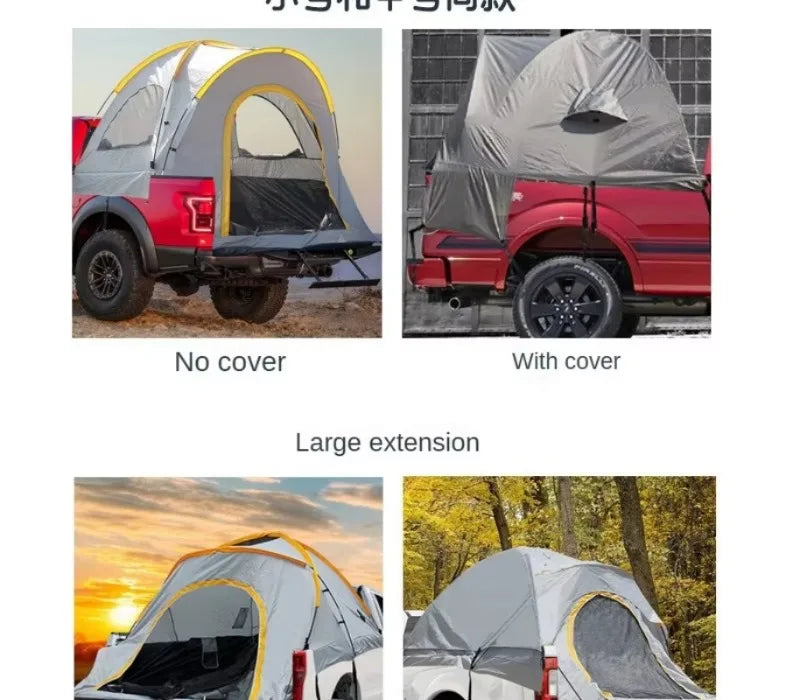 Portable Rainproof Camping Tent, Folding Fishing Tail Tent, Car Pickup Truck Tent
