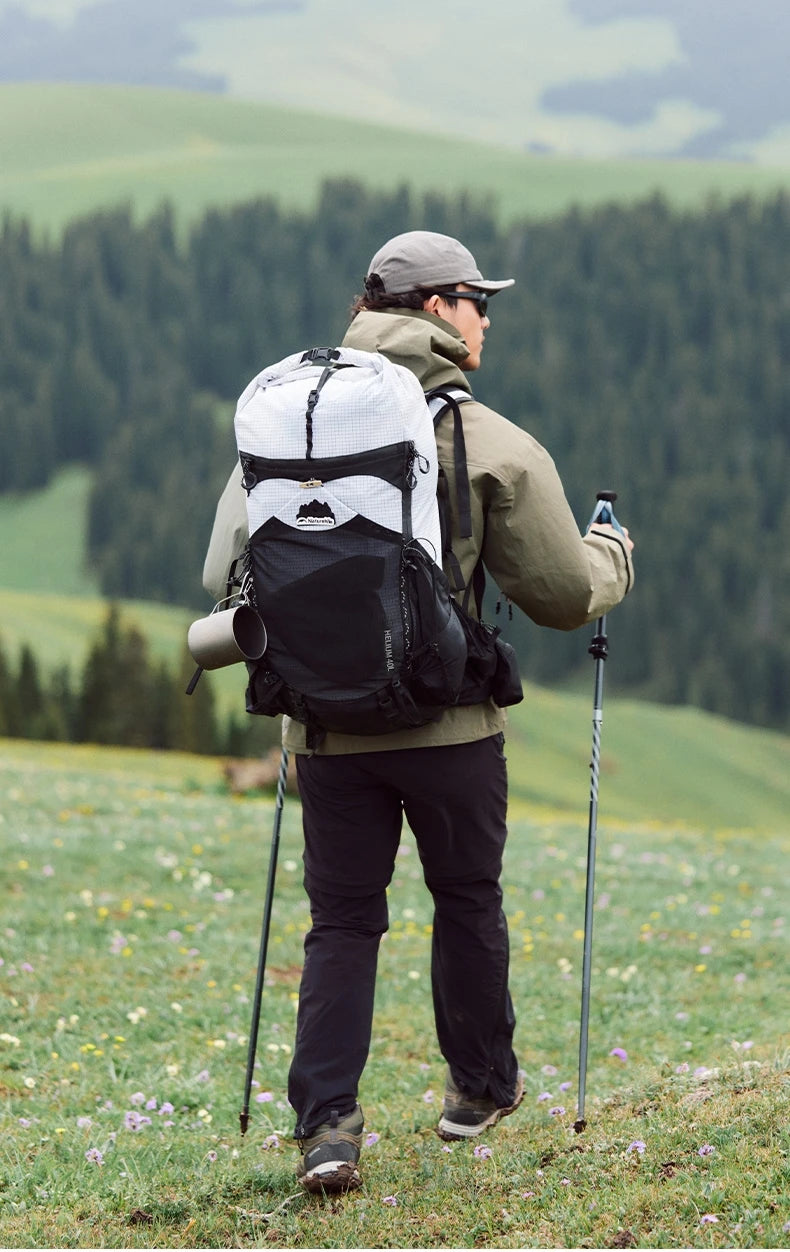 Naturehike Helium 40L Hiking Backpack Internal Frame Large Anti-slip Outdoor Travel Sports Climbing Shoulder Bag With Rain Cover