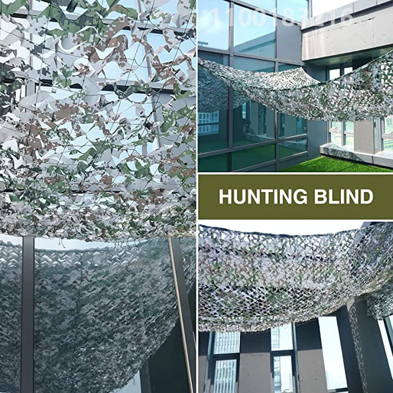 Shade Mesh Gazebo Hunting Mesh Garage Mesh Garden Decorative Mesh Green Jungle Desert White Ocean 4x5m
