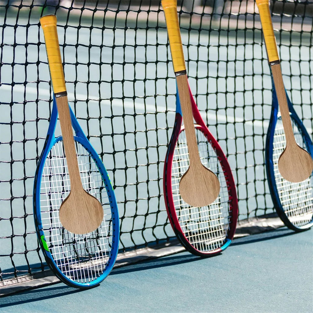 55cm Tennis Sweet Spot Racket Wooden Tennis Spoon Swing Training Racket Accuracy Practice Racket Batting Hitting Equipment Gear