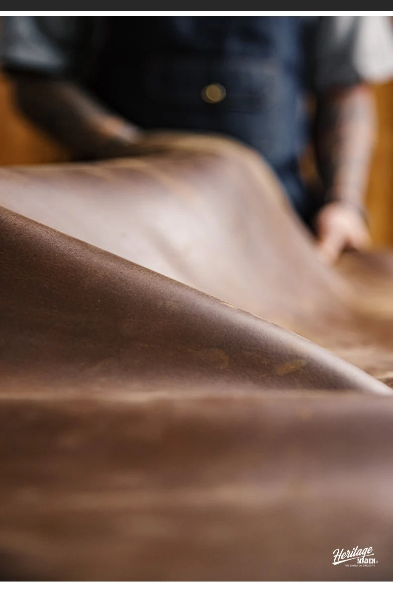 Maden First Layer Cowhide 8111 Ankle Boots Vintage Genuine Leather Paratrooper Motorcycle Boots Men's Fall Winter Casual Shoes