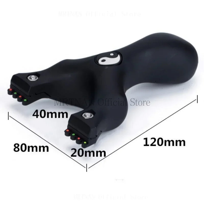 Outdoor Hunting Shooting Catapult Entertainment Accessories Toys Hunting Resin Slingshot Catapult with Flat Rubber Band for Hunt