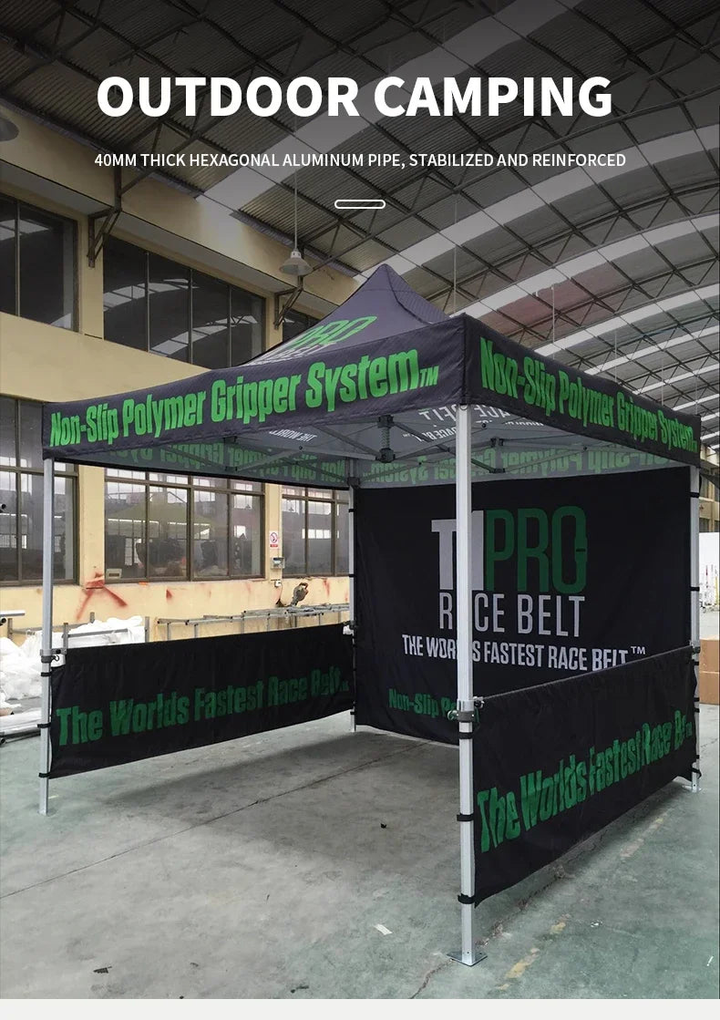 TB 600D Waterproof Outdoor Folding Gazebo 10x10ft Advertising Tents Roof Oxford Cloth Portable Sidewall Cover Fabric Canopy Tent