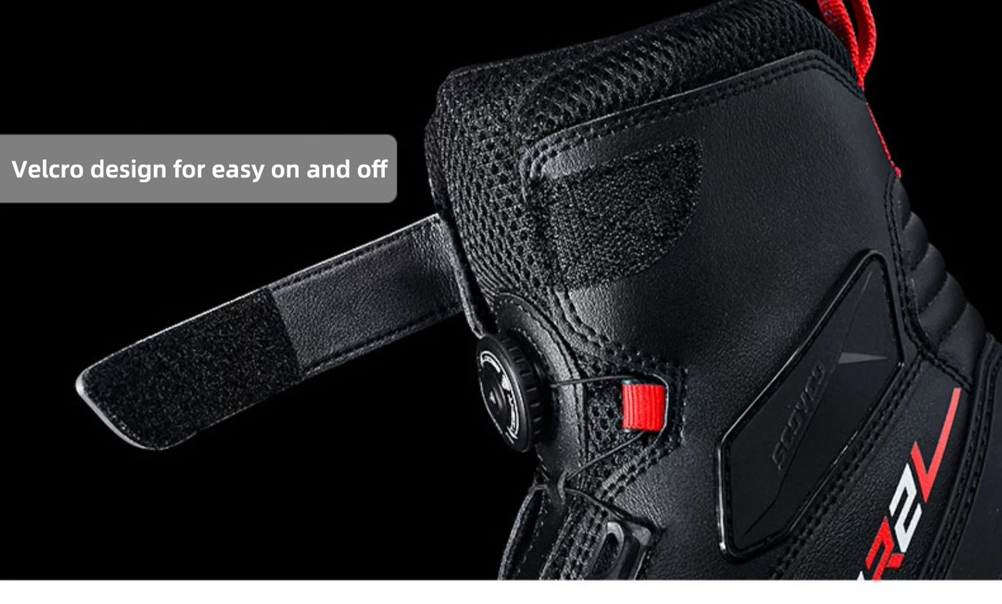 SCOYCO Motocross Boots Men Anti-fall Non-slip Motorcycle Protective Boots Breathable Wear-resistant Motorcyclist Shoes Equipment