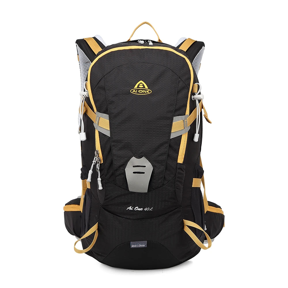 40L Hiking Backpack Waterproof Camping Essentials Bag with Rain Cover Travel  Lightweight Backpacking Back Pack Hiking Daypack