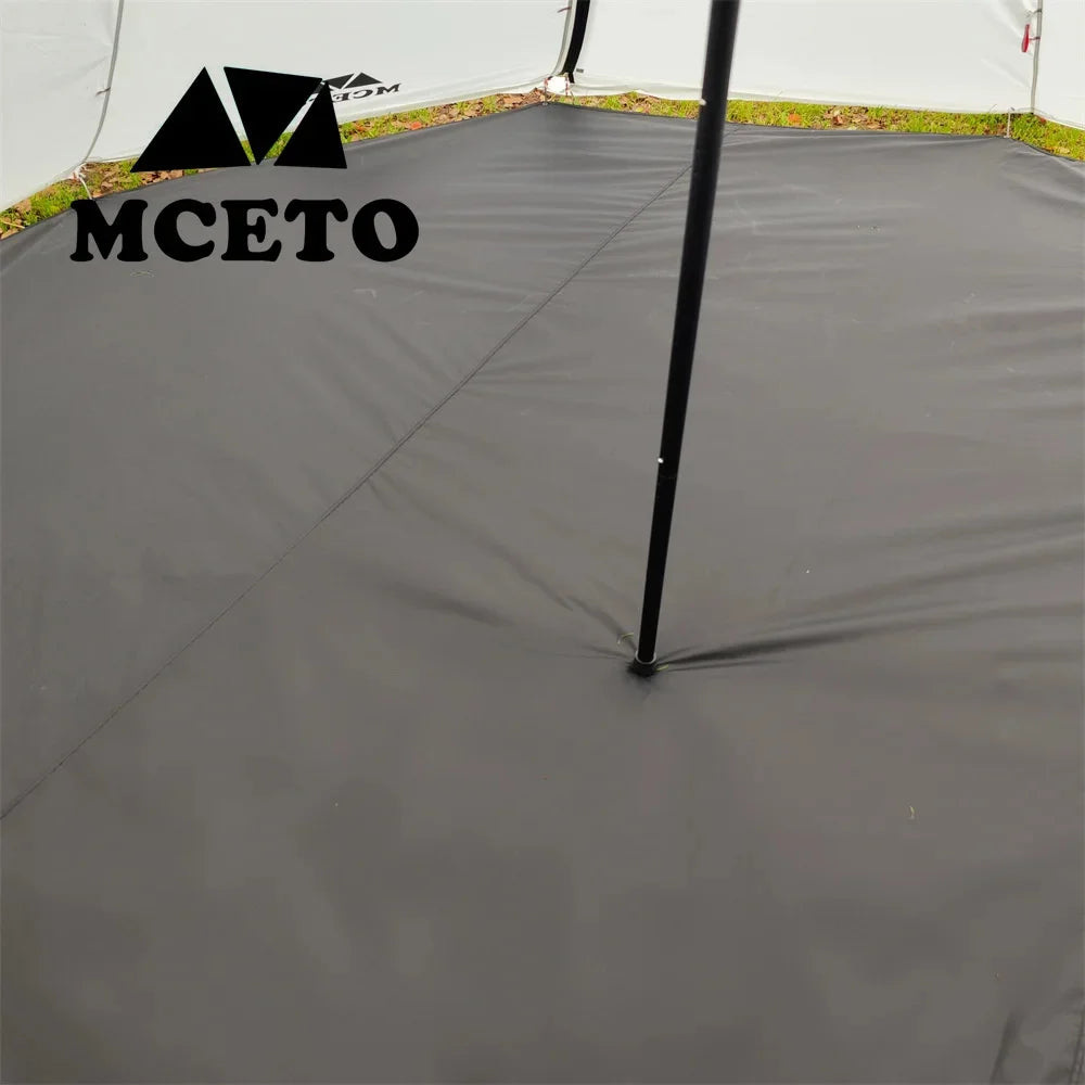 4.6 M Polygon Camping Mat Oversize Outdoor Picnic Mat Decagon Big Pyramid Tent Ground Sheet Simple Awnings Shelter Beach Blanket