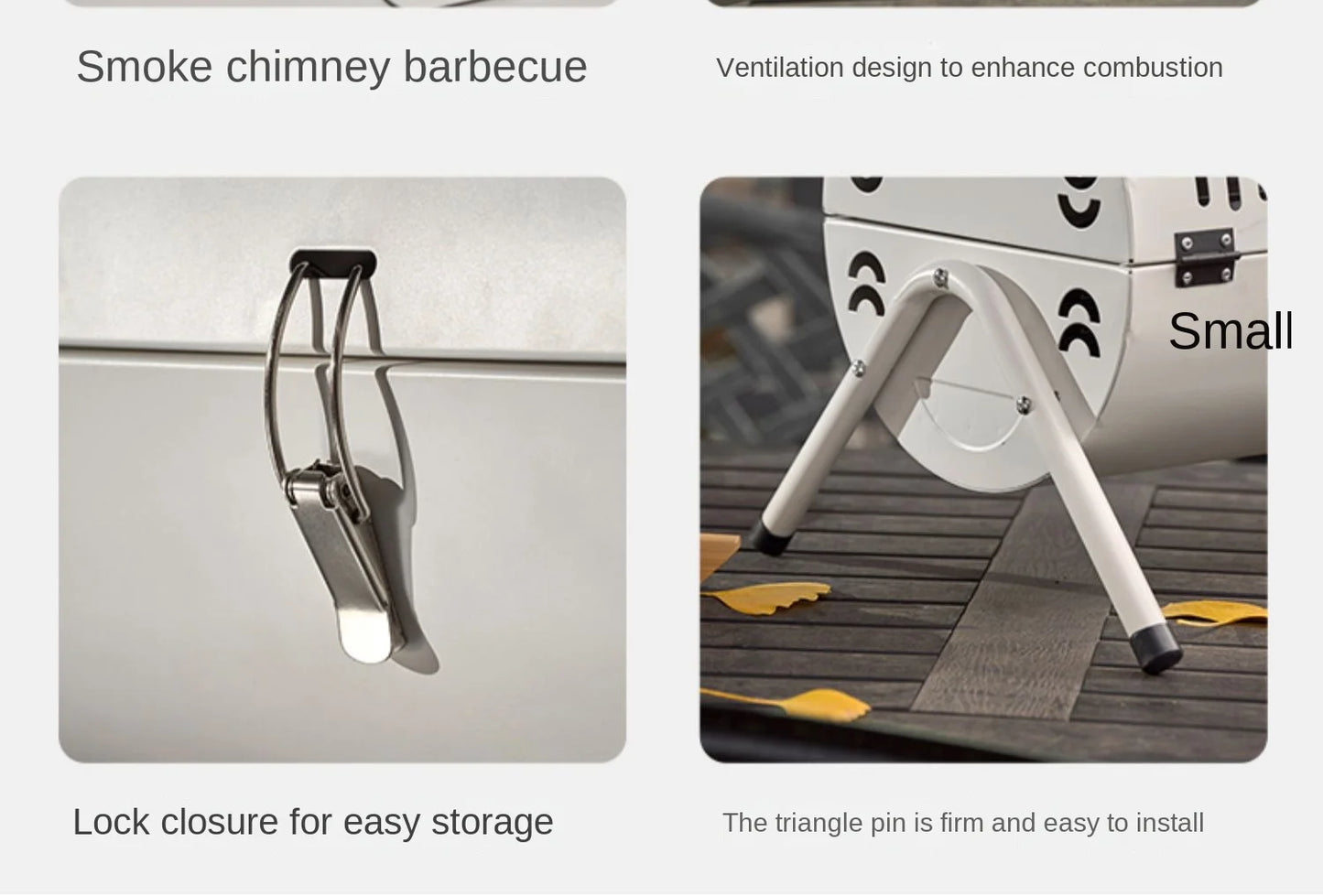 Barbecue Grill Outdoor Portable Picnic Camping Folding Smokeless Grill Household Portable Charcoal Heating Barbecue Grill 2025