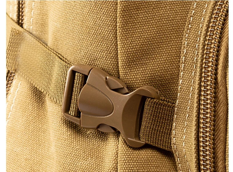 55L 70L Canvas Sports Backpack Men Outdoor Hiking Camping Travel Bag Luggage Rucksack Large Capacity Climbing Tactical Backpack