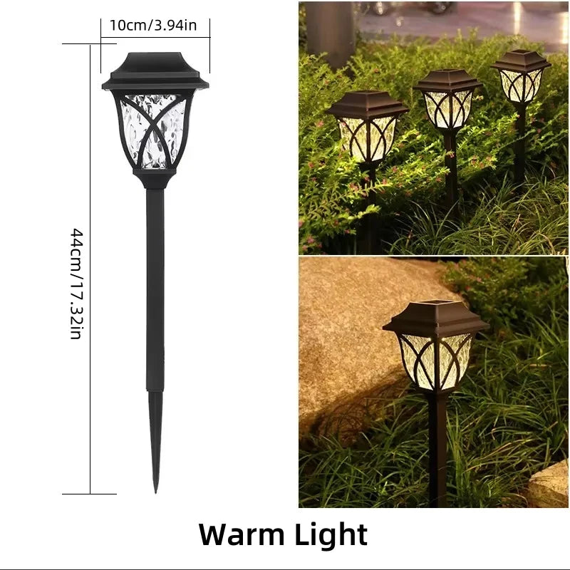 8 Pack Solar LED Courtyard Lamp Outdoor Waterproof Lawn Lights Solar Landscape Channel Light Corridor Garden Decoration Lighting