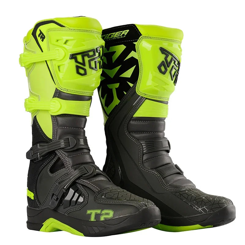 New T3 Motorcycle Boots Motocross Enduro Professional Racing Motocross Off-road Bottas Motorboat Shoes Racing Boots