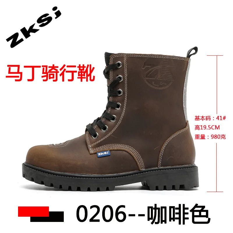 Motorcycle Riding Boots High Top Motorcycle Boots Breathable Anti Fall Knight Equipment Road Racing Boots Motocross Shoes 35-46
