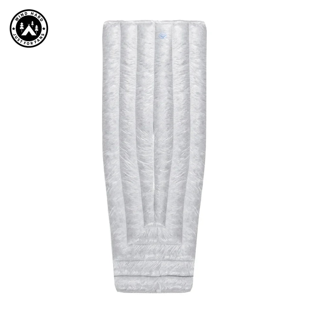 AEGISMAX Wind Hard Tiny Goose Down Sleeping Bag, Ultralight Wearable Quilt for Outdoor Camping, Hiking, Backpacking, Gray,800FP