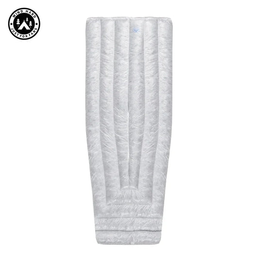 AEGISMAX Wind Hard Tiny Goose Down Sleeping Bag, Ultralight Wearable Quilt for Outdoor Camping, Hiking, Backpacking, Gray,800FP