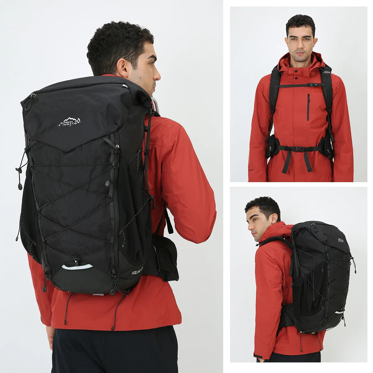 40L hiking bag outdoor backpacking hiking backpack outdoor hiking bag waterproof and breathable shoulder-lined backpack