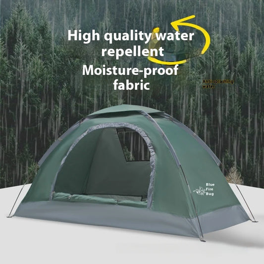 Single Camping Tent -190T Silver Plated Polyester 150D Waterproof Oxford 1.42KG Lightweight and Portable Outdoor Tent ultralight
