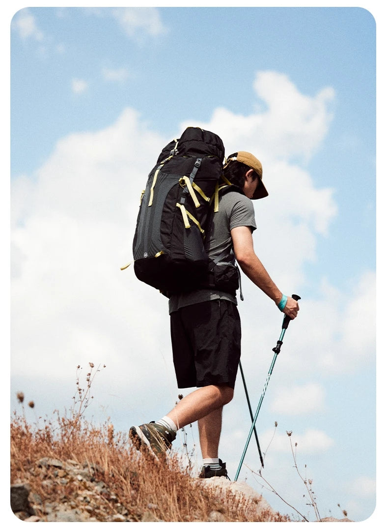 Naturehike Hiking Backpack Waterproof 45/55/65L Knapsack Climbing Travel Outdoor Sports Large Capacity Nylon Bag With Rain Cover