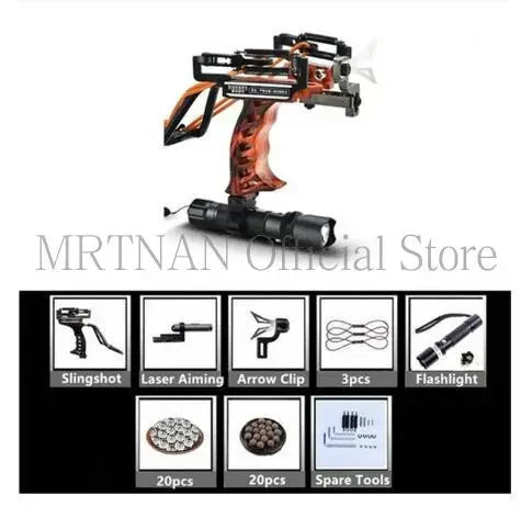 Green/Red Laser Slingshot Black Red Hunting Bow Slingshot Fishing Outdoor Powerful Slingshot Catapult Slingshot Shooting Caza