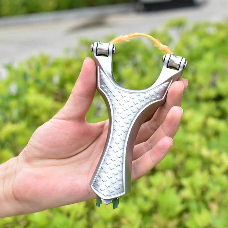 New Pulley Slingsshot for Hunting, Professional Sling Shot with Catapult Rubber Tubing, High Velocity Slingshot with Pulleys