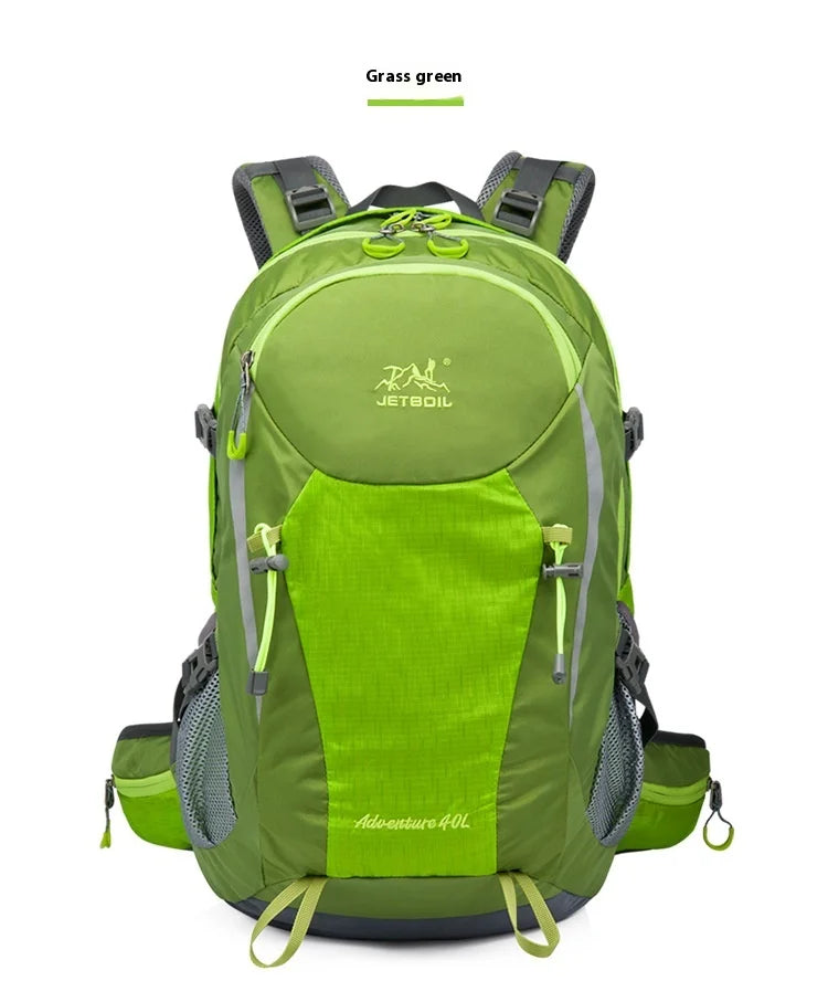 40L Splicing Style Backpack 450D Nylon Travel Bag Men Outdoor Backbag Multifunctional Hiking Mountaineering Backpack