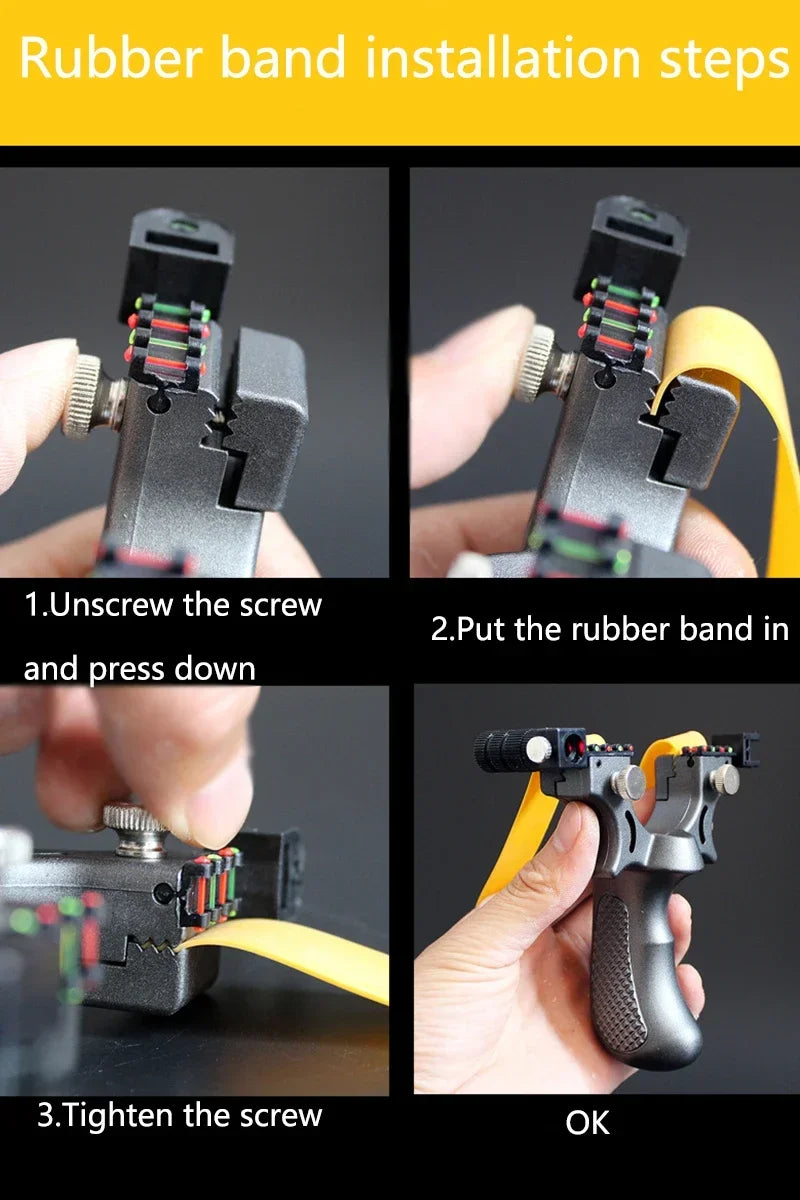 Hunting laser slingshot Outdoor high precision shooting slingsshot powerful spring sling shot catapult hunting acessories