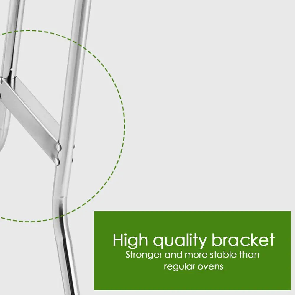 Folding Portable Barbecue Charcoal Grill Stainless Steel Large BBQ Grill Tool For Outdoor Cooking Camping Picnics Beach