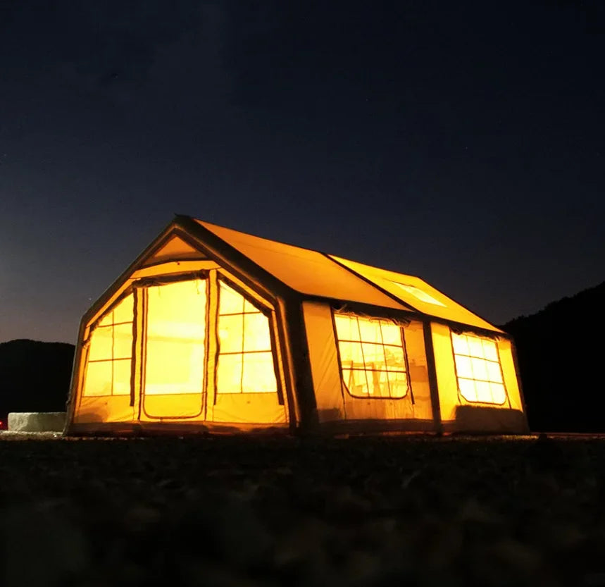 Luxury Inflatable Picnic Dome Tent, Outdoor Family Camping, Green, 17.2