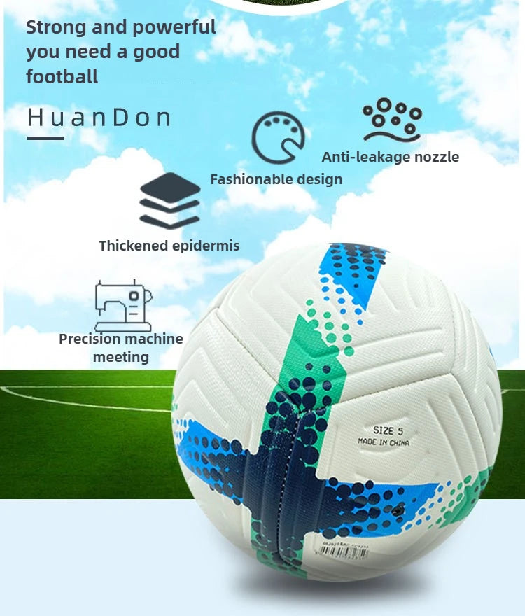 Newest Soccer Balls Standard Size 5 PU Material High Quality Outdoor Official Match Game Football Training Seamless Futbol