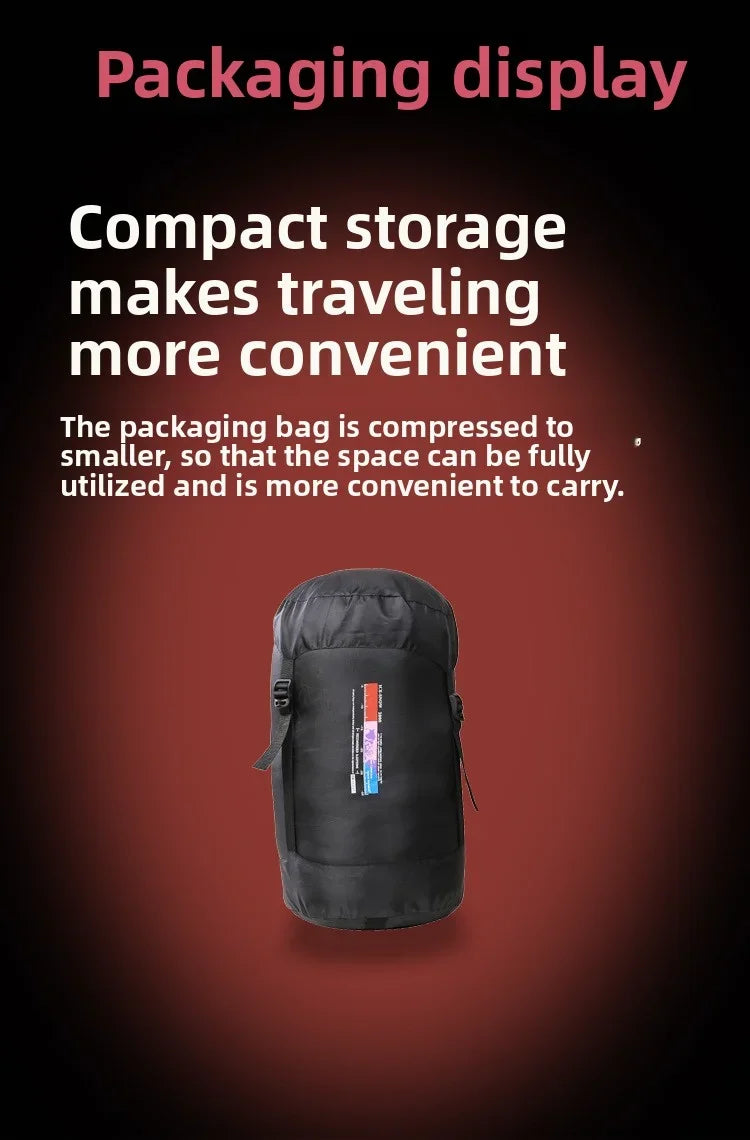 Lightweight Goose Down Double Sleeping Bag Adult Outdoor AllSeason Camping