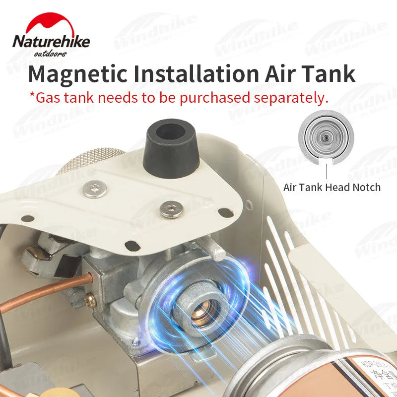 Naturehike Camping MINI Cassette Furnace Gas Stove Strong Firepower 2000W Outdoor Grill Stove Portable BBQ Burner Cooking Tool