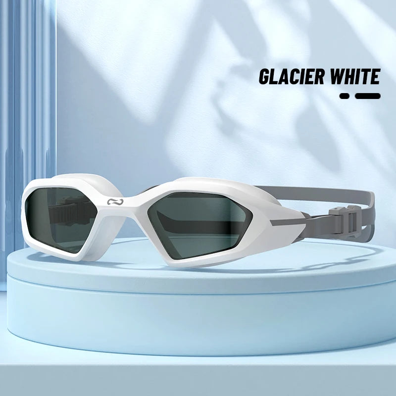 COPOZZ New Professional Swimming Goggles Electroplate Men Women Anti Fog UV Protection Adjustable Adult Fashion Swim Glasses