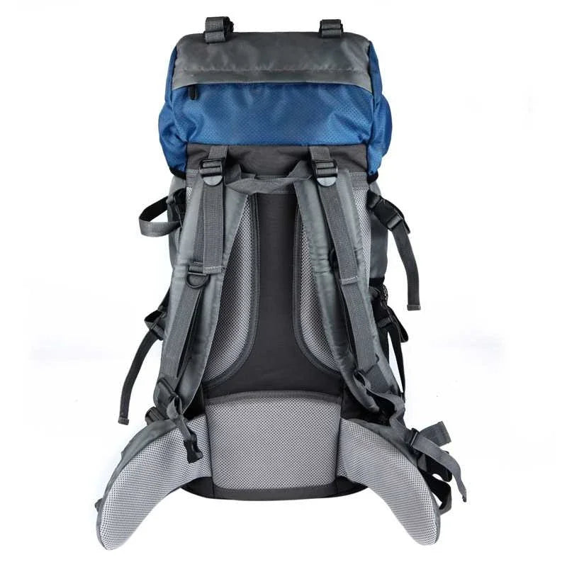 Nylon Water Resistant Outdoor Hiking Backpack 60L Large Capacity Camping Climbing Sports Bag Backpack Man Woman Riding Rucksack