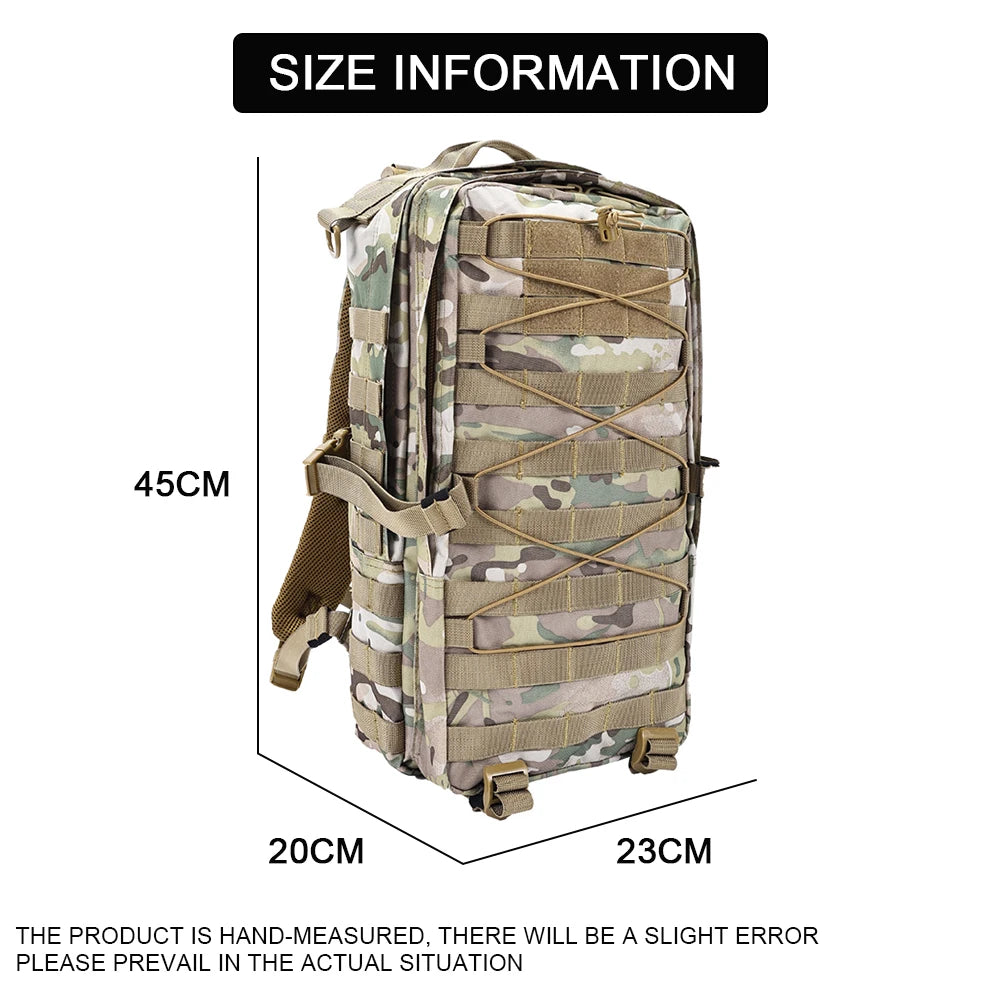 New Outdoor Sport Camping Backpack Field Survival Hiking Backpack Multifunctional Multi-camo Hunting BackPack