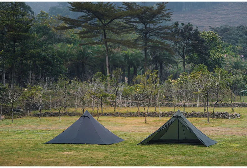 Thous Winds Capricorns 2 Person Tent Ultralight Hiking Tent Trekking Poles Tent 15D Ripstop Nylon Both Side Silicon Outdoor Tent