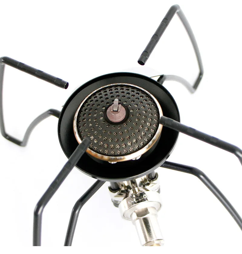 Windproof and Anti-Scald Camping Stove  Outdoor Tourist Burner Parts  Spider Stove  Backpack  Hiking Gas Furnace