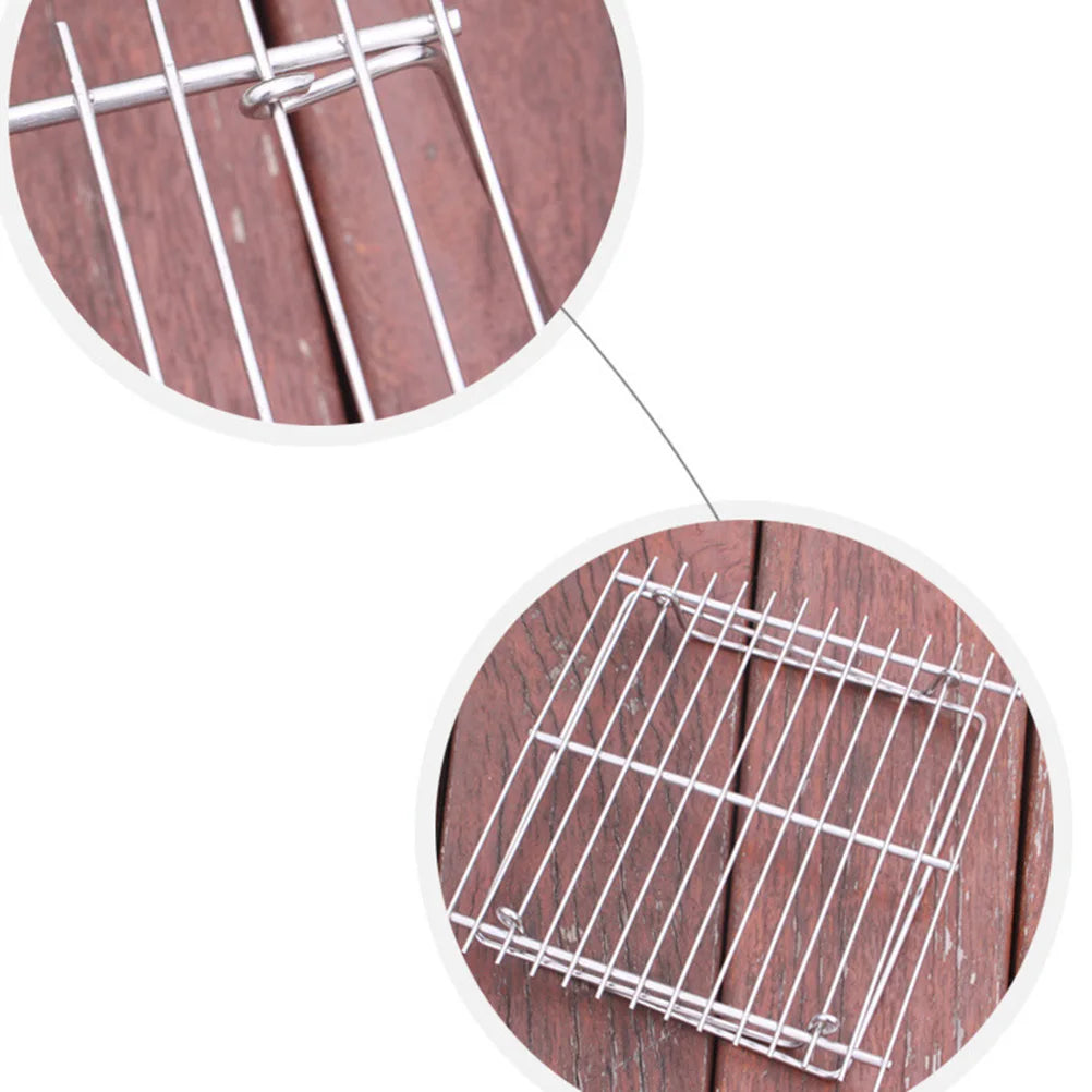 Stainless Steel Grill Grills for Park Barbecue Accessories Fold Folding Mini BBQ Tools
