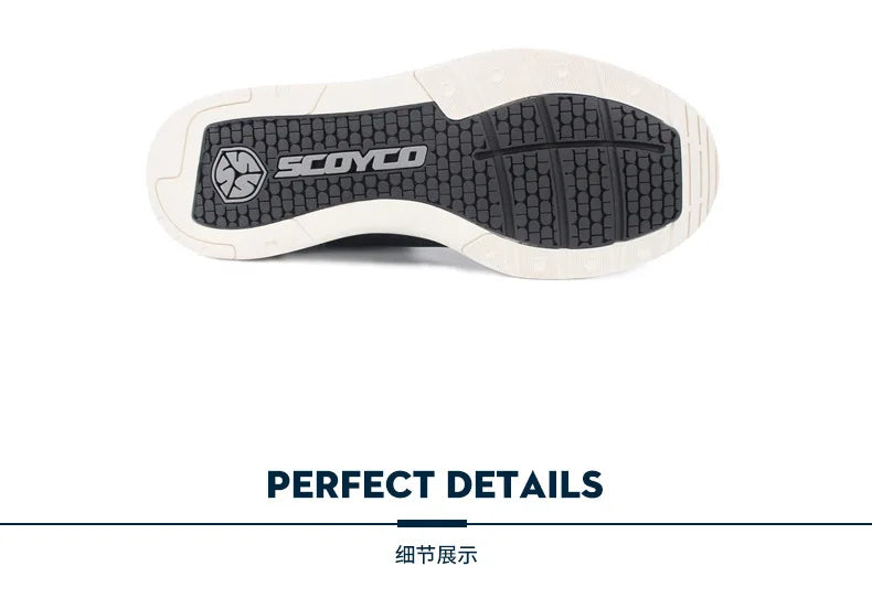 SCOYCO Motorcycle Boots Racing Shoes Men Windproof Motorcycle Travel Equipment Botas Moto Motocross Off-Road Racing Boots