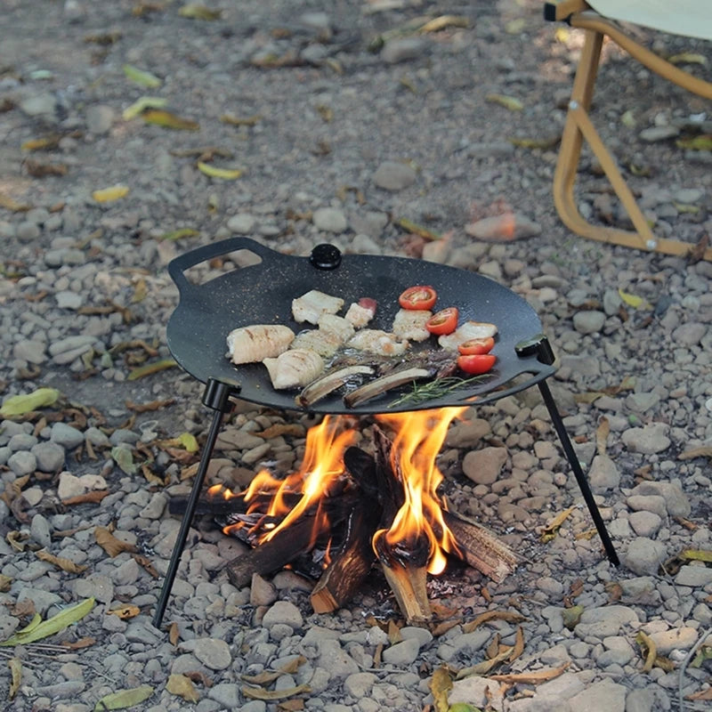 Portable Detachable Vertical Tripod Grill Barbecue Grill Bracket Barbecue Grill Tripod Stand Tripod Grill Hanger Outdoor Grills